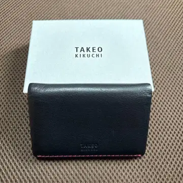 TAKEO KIKUCHI 명함지갑 이탈리아 가죽
