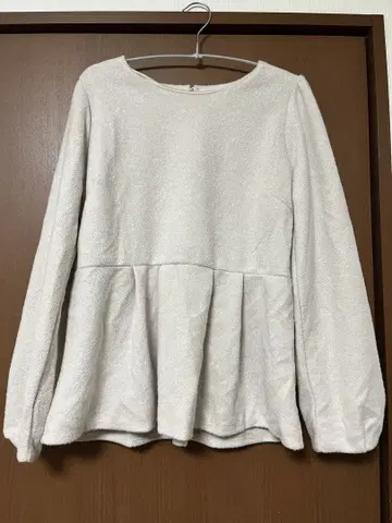 기모 트위드풍 저리 상의 [세탁기 사용 가능]