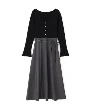 니트 도킹 레이디 원피스