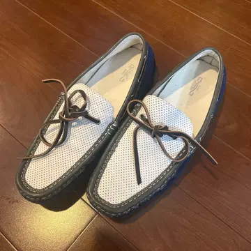 TOP SEVEN 모카신 EUR 43 화이트/그레이