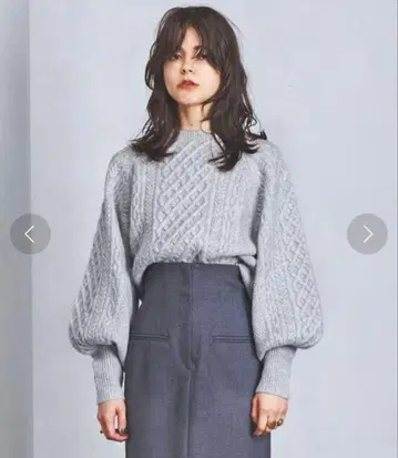 United arrows UWFC 케이블 숏 기장 니트