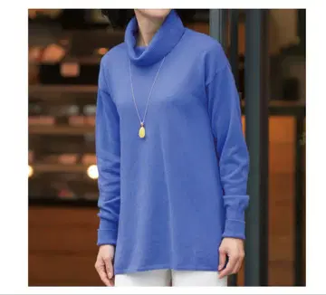 통판생활 GOBI 캐시미어 드레이프 스웨터 하늘색 스카이 블루 L