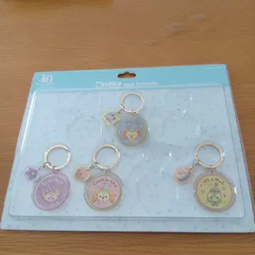디즈니 40주년 Duffy and frends 키체인 세트
