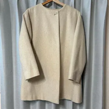 [ NATURAL BEAUTY BASIC ] 아이보리 노카라 코트