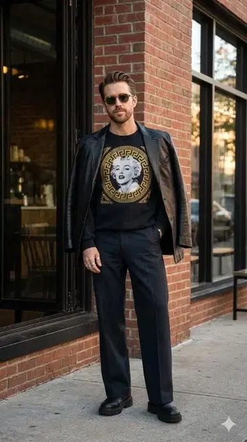 [진품 새상품급] 마릴린 몬로 프린트 맨투맨 XL