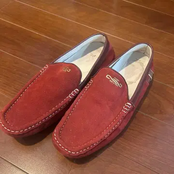 TOP SEVEN 스웨이드 레드 슬립온 EUR 43