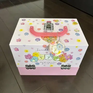 스밋코구라시 꽃무늬 수납 박스