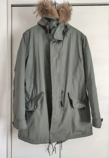 ALPHA INDUSTRIES 모즈 코트 M 올리브 그린 SHIPS