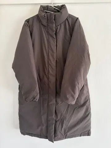 [ 무인양품 ] 브라운 롱 다운 자켓