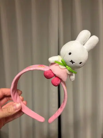 미피 귀 달린 머리띠 핑크