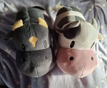 목장 이야기 소 봉제 인형 (블랙과 화이트) BIG