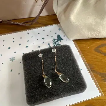 Va 아오야마 그린 쿼츠 PG 귀걸이