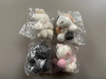 마루미네코의 동그란 봉제 인형 4개 세트