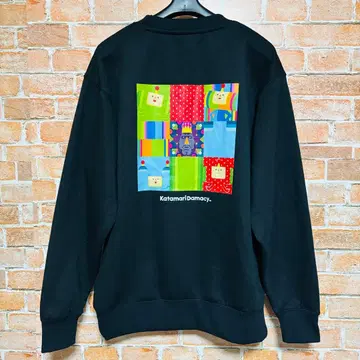 카타마리 트레이닝복 맨투맨 속기모 남성용 배색 블랙 L