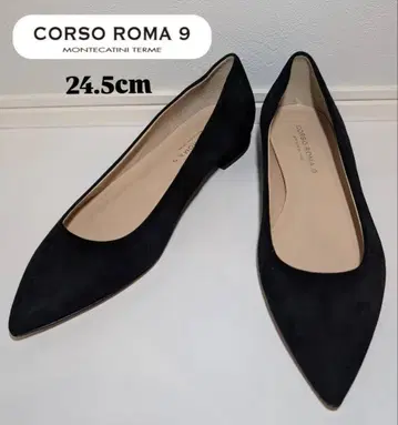 [컨디션 최상] 인기 CORSA ROMA 9 플랫슈즈 24.5cm