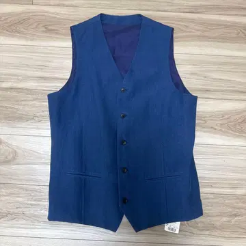 STUDIOUS 네이비 버튼 부착 베스트 사이즈 3