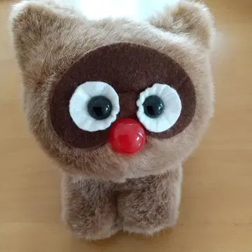 레트로 너구리 봉제 인형