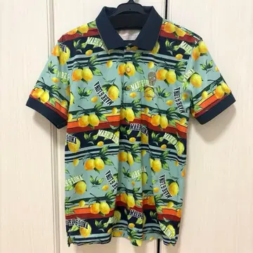 마크앤로나 피케 셔츠 레몬 패턴