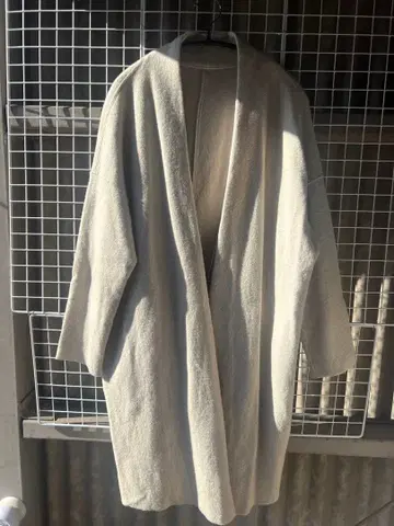 23구 베이지 롱 코트 44 루즈핏 빅사이즈 일본제