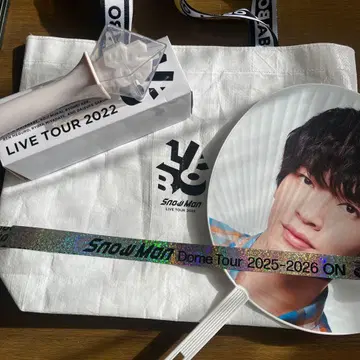 Snow Man 부채 & 백 세트