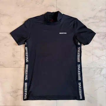 BRIEFING 사이드 로고 모크 셔츠 M