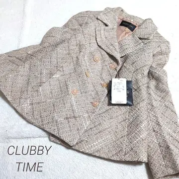 [ CLUBBY TIME ] 울 트위드 자켓 루즈핏 베이지