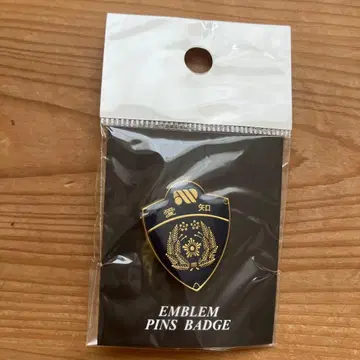 아이치현경 엠블럼 핀 배지 골드