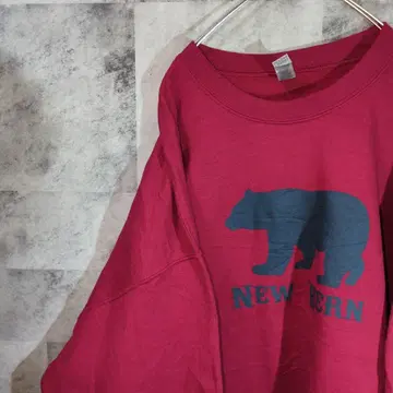 맨투맨 트레이닝복 레드 빅 오버사이즈 XL C4,3