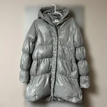 새상품급.kurihara harumi 다운 코트 다운 80% 그레이 L