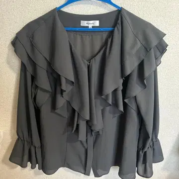 Mystrada 프릴 블라우스 그레이 38