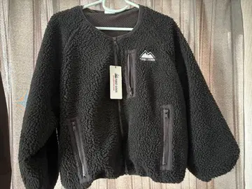 FIRST DOWN 플리스 자켓 블랙