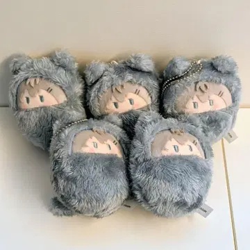 컬러풀 피치 쿠루미타피 봉제 인형 히로 5개 세트 봉제 인형 키링