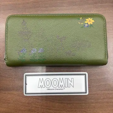 무민 소가죽 장지갑 사이프 그린