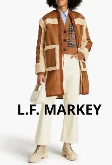 새상품 L.F. MARKEY 페이크 무스탕 코트 리버서블 M