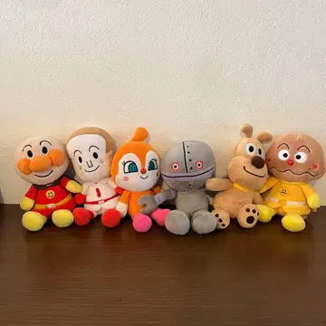 호빵맨 봉제 인형 6세트