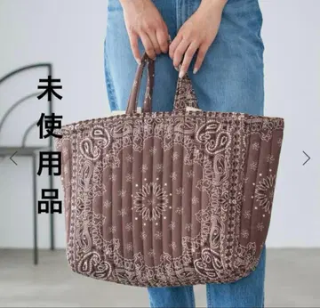 미사용품 IENA MALUS BANDANA QUILTING BIGBAG