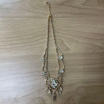 골드 크리스탈 브라이덜 목걸이