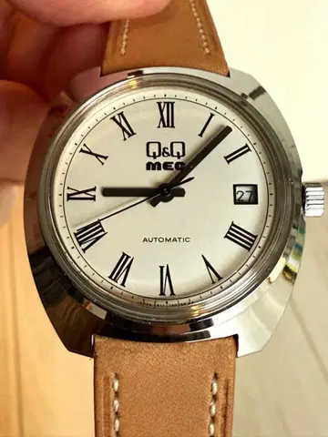 [새상품급] 시티즌 Q&Q MEC 스테인리스 케이스 자동 와인딩