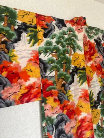 [ 레어 앤티크, 메이센 ] 이리저리 사슴 무늬가 귀여운 메이센 겉옷