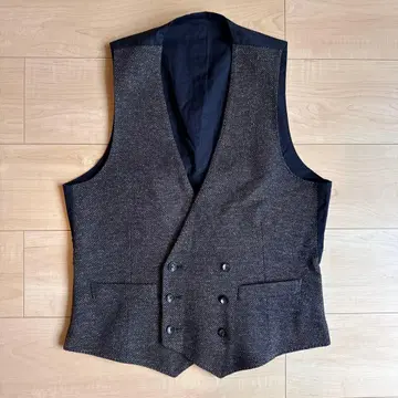 LARDINI 울 코튼 린넨 더블 베스트