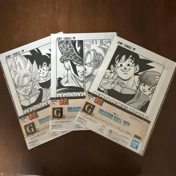 제일복권 드래곤볼 40th G상 코믹스 클리어 파일 세트 3종