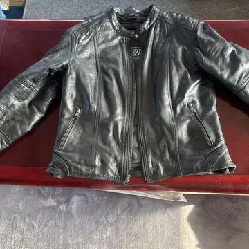 DEGNER 블랙 가죽 라이더 자켓