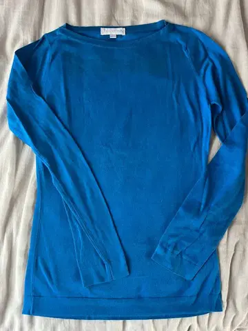 JOHN SMEDLEY 파랑 코튼 니트 XS