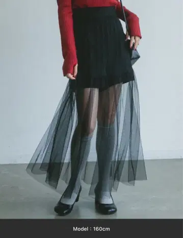 VANNIE U 튤 시어 스커트/페티코트 세트