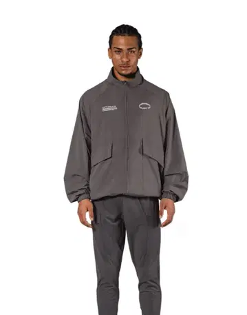 LYFT 베이직 나일론 집업 재킷 - D.GREY