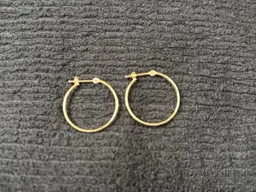 10k 골드 후프 귀걸이 직경 20mm