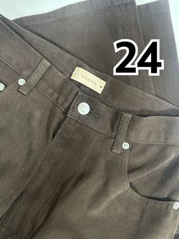 새상품 TODAYFUL cary's denim 투데이풀 브라운