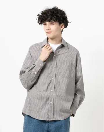 릴랙스 핏 체크 셔츠 B5061
