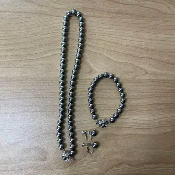 펄 목걸이 팔찌 귀찌 세트