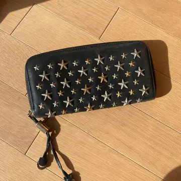 지미추 별 모양 스터드 블랙 장지갑